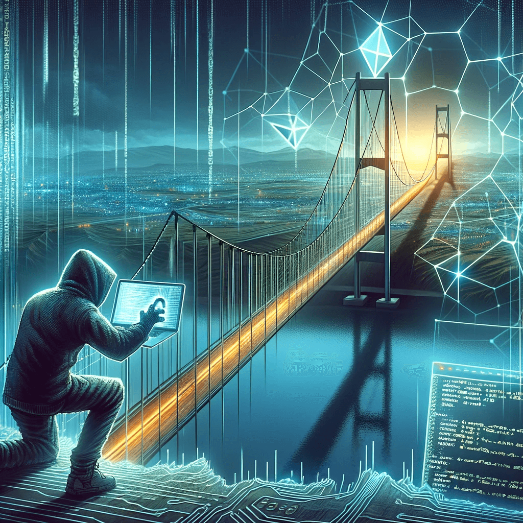 Multichain cross-chain bridge exploit illustration